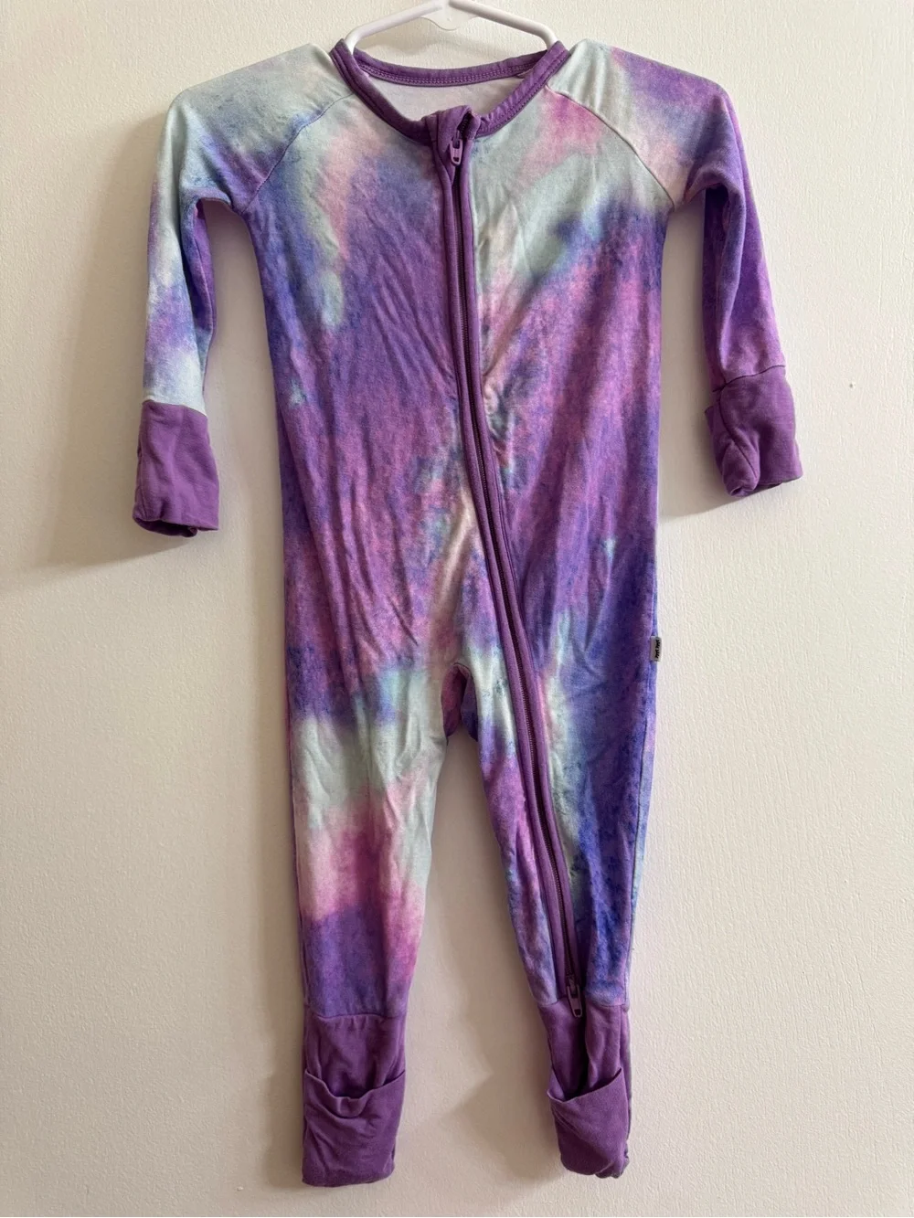Little Sleepies Purple Watercolor Onesie